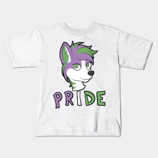 Genderqueer Pride - Furry Mascot Kids T-Shirt